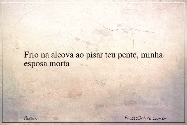 Frase de Buson