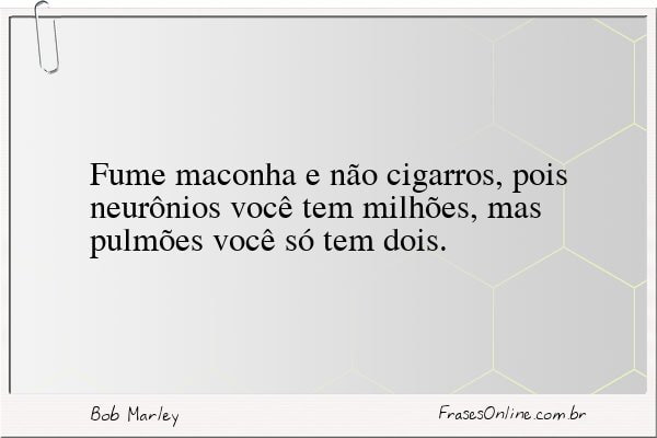 Frase de Bob Marley
