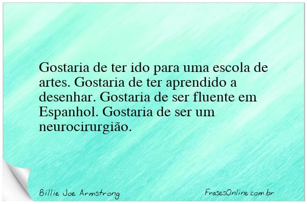 Frase de Billie Joe Armstrong