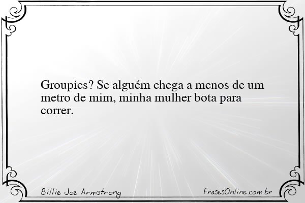 Frase de Billie Joe Armstrong