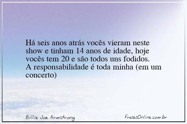 Frase de Billie Joe Armstrong