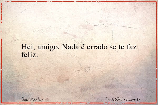 Frase de Bob Marley