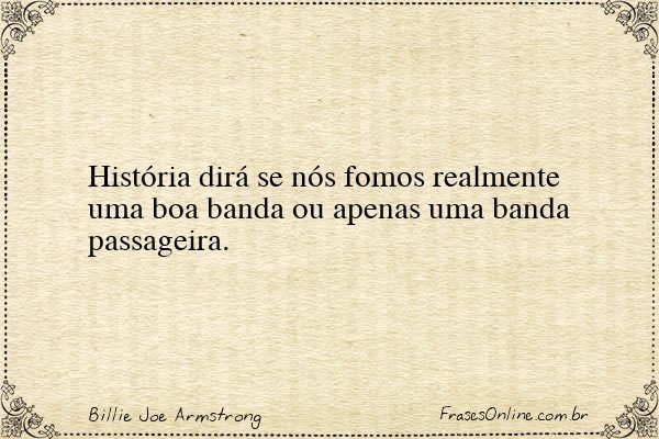Frase de Billie Joe Armstrong