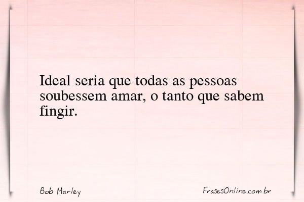 Frase de Bob Marley