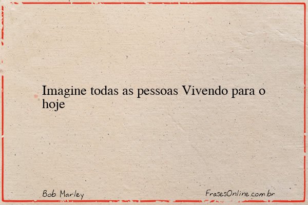 Frase de Bob Marley