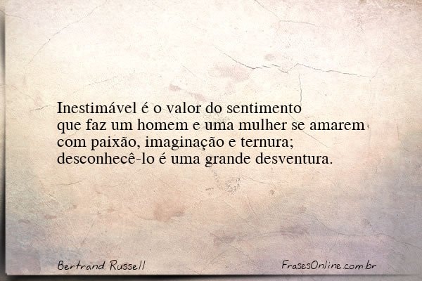 Frase de Bertrand Russell