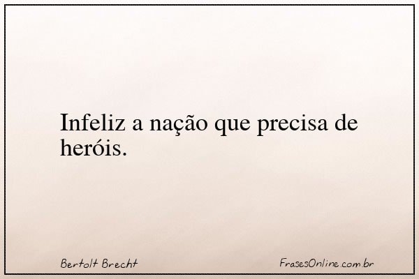 Frase de Bertolt Brecht
