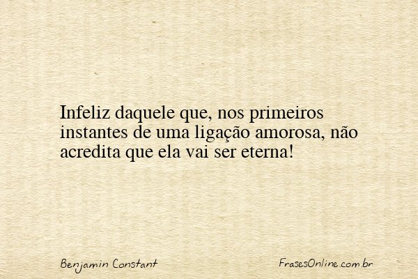 Frase de Benjamin Constant