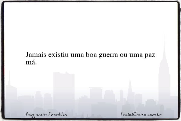 Frase de Benjamin Franklin