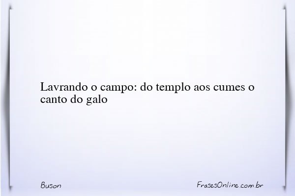Frase de Buson