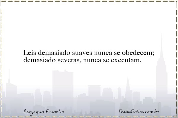 Frase de Benjamin Franklin