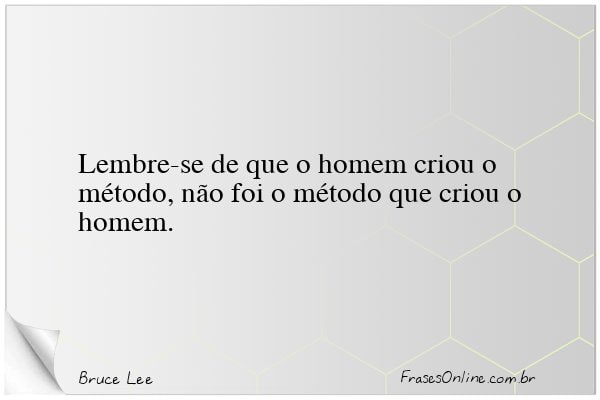 Frase de Bruce Lee