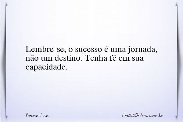 Frase de Bruce Lee