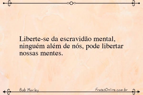 Frase de Bob Marley