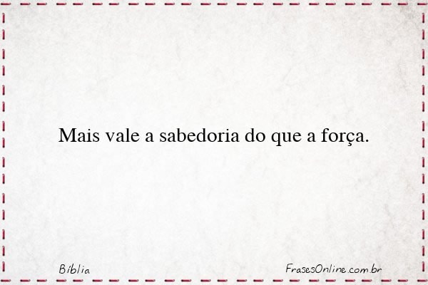 Frase de Bíblia