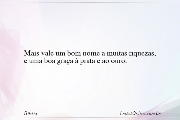 Frase de Bíblia
