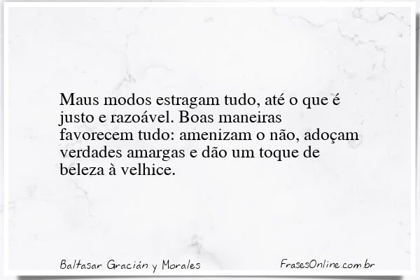 Frase de Baltasar Gracián y Morales