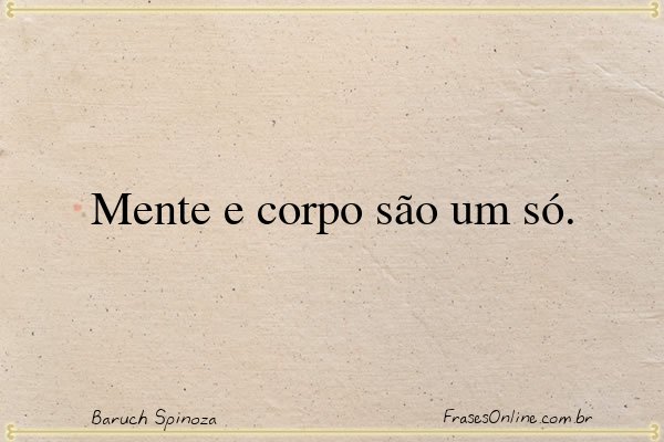 Frase de Baruch Spinoza