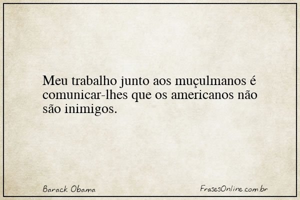 Frase de Barack Obama
