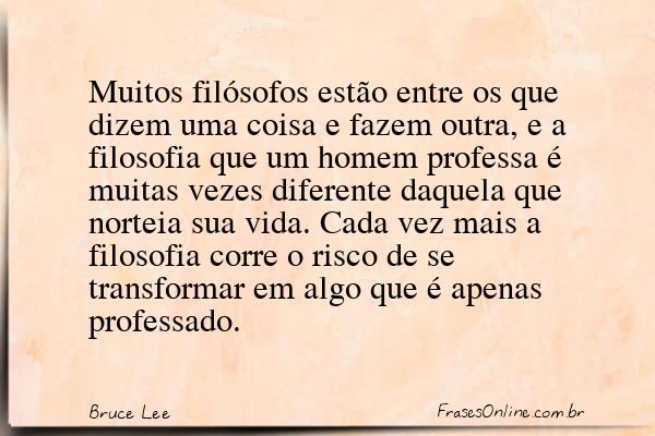 Frase de Bruce Lee