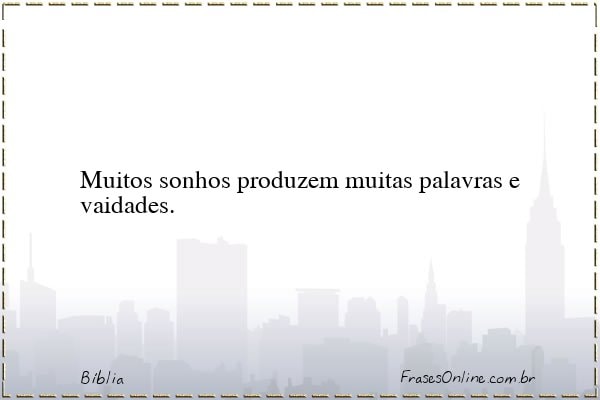 Frase de Bíblia