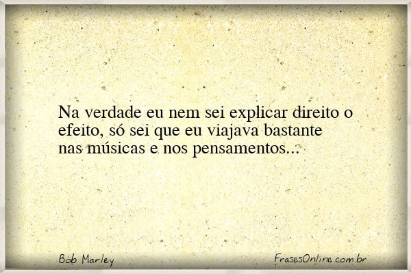 Frase de Bob Marley