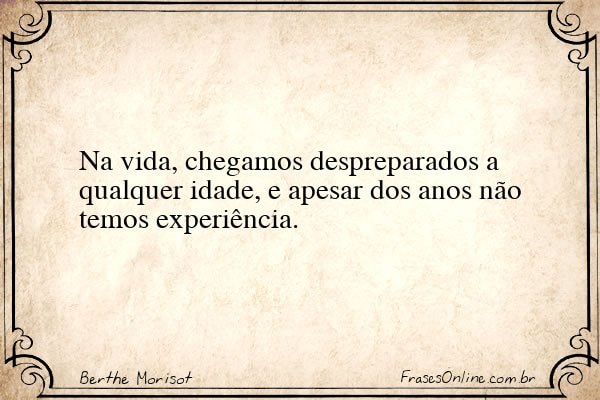 Frase de Berthe Morisot