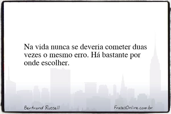 Frase de Bertrand Russell