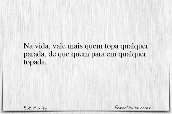 Frase de Bob Marley