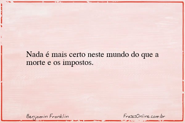 Frase de Benjamin Franklin