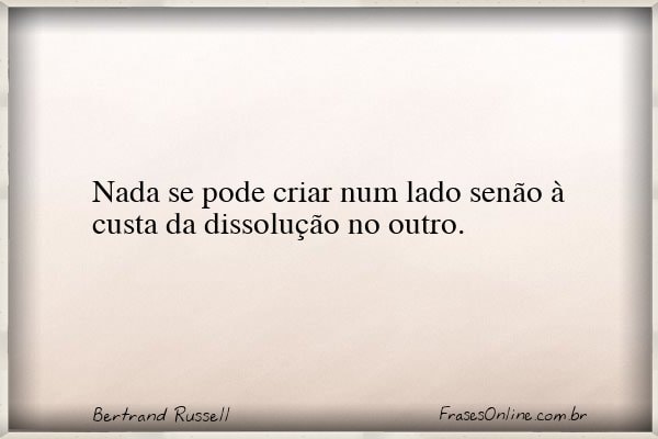 Frase de Bertrand Russell