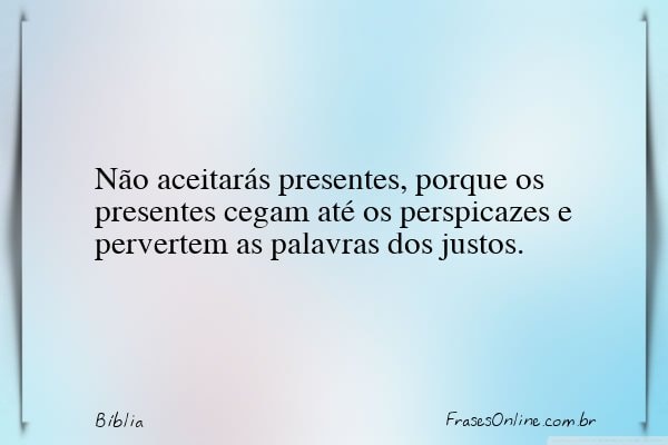 Frase de Bíblia