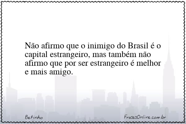 Frase de Betinho