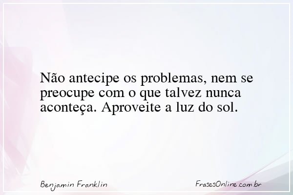 Frase de Benjamin Franklin