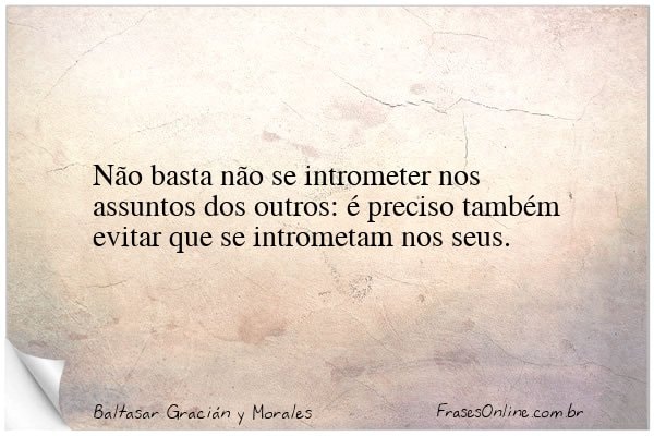 Frase de Baltasar Gracián y Morales