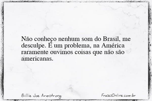 Frase de Billie Joe Armstrong