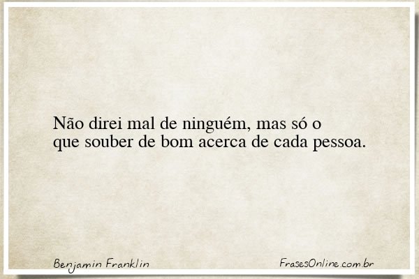 Frase de Benjamin Franklin