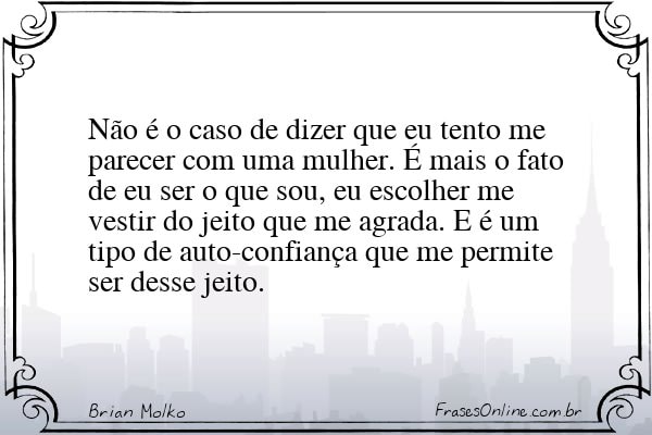 Frase de Brian Molko