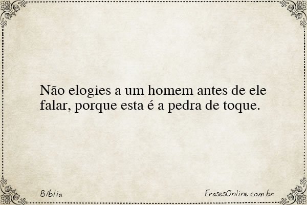 Frase de Bíblia