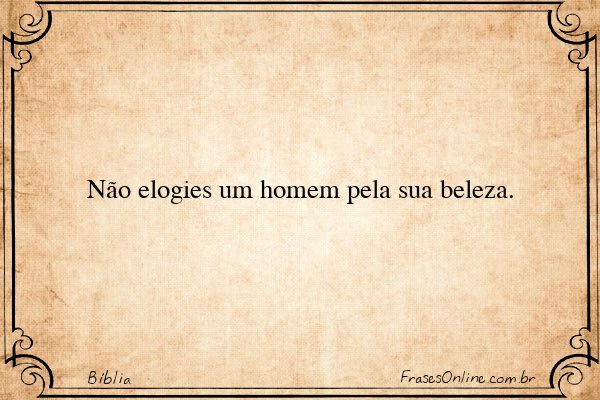 Frase de Bíblia