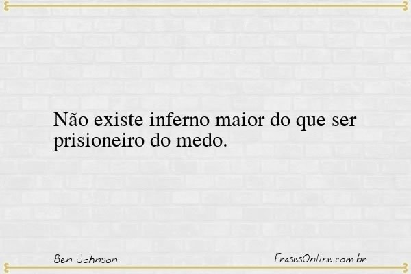 Frase de Ben Johnson