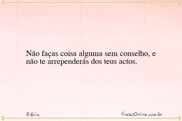 Frase de Bíblia