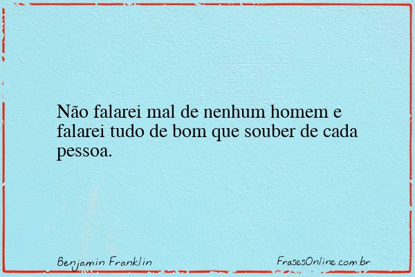 Frase de Benjamin Franklin
