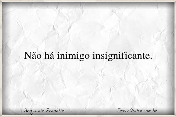 Frase de Benjamin Franklin