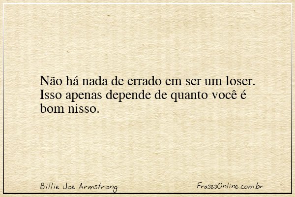 Frase de Billie Joe Armstrong