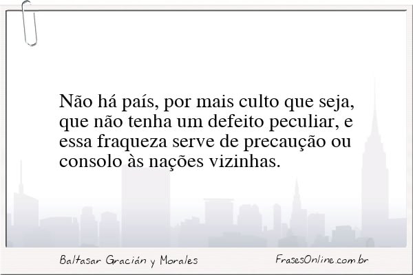 Frase de Baltasar Gracián y Morales