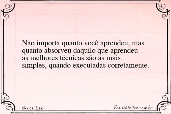 Frase de Bruce Lee