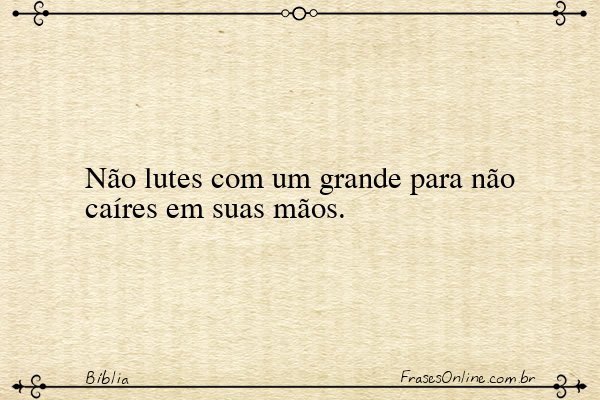 Frase de Bíblia