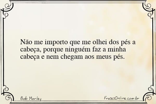 Frase de Bob Marley