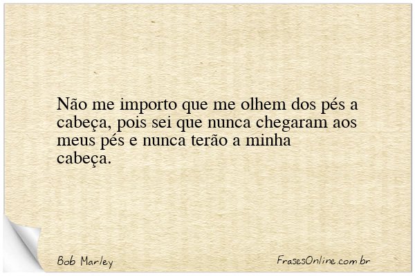 Frase de Bob Marley